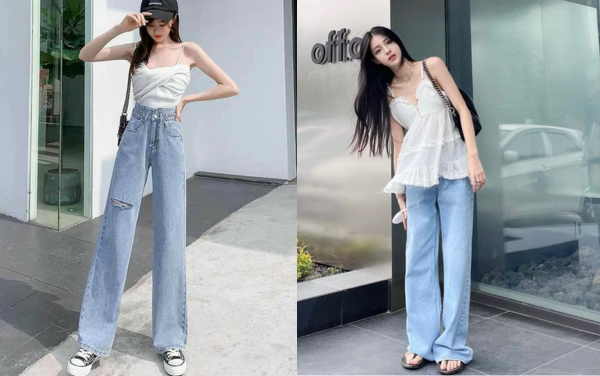 Mới lạ với quần jean ống xuông