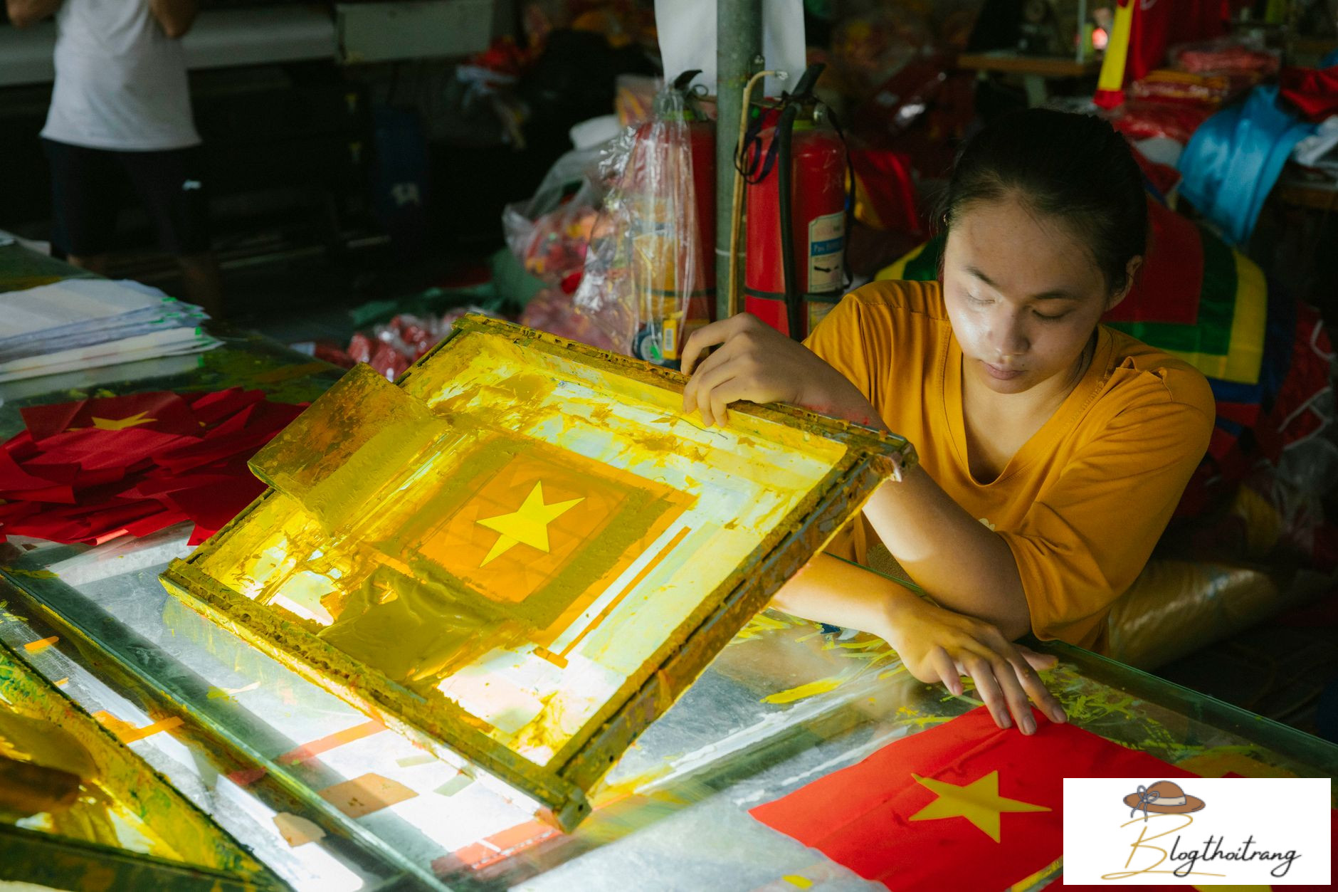 In lụa là kiểu in áo thun truyền thống phổ biến