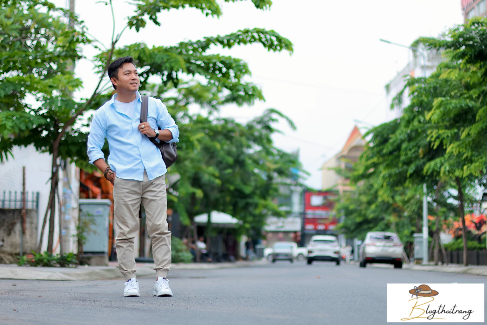 Cách phối đồ với quần khaki lịch lãm