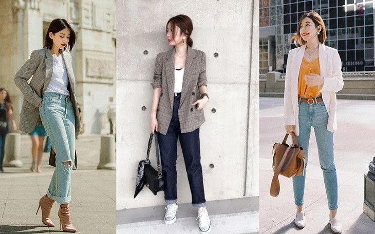 Áo blazer nữ và giày sneaker: Xu hướng thời trang mới