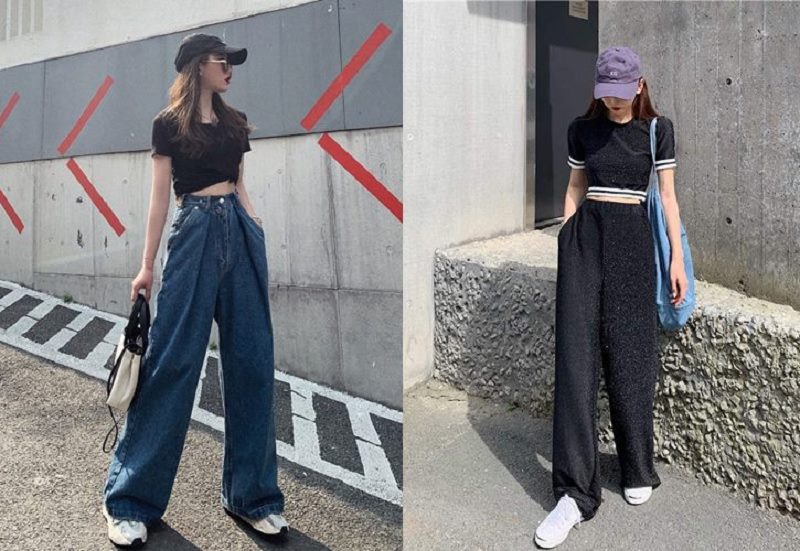 Các mẫu áo croptop đẹp phù hợp với quần ống rộng