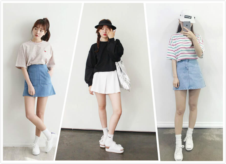 Cách mix đồ với áo phông và chân váy cho phong cách hoàn hảo