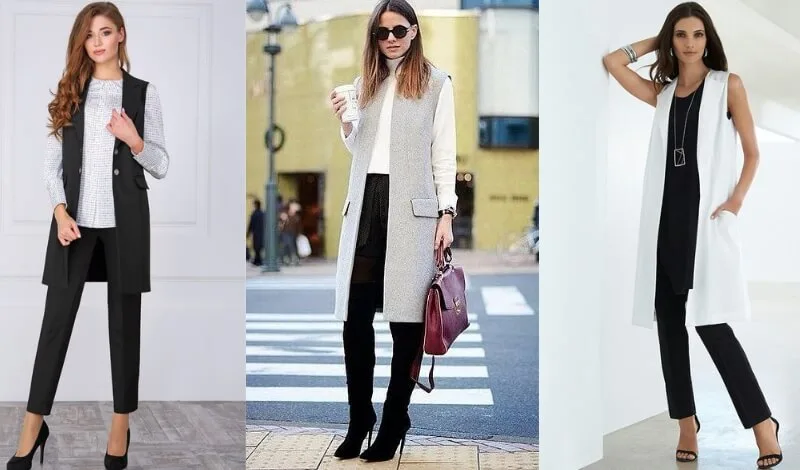Phong cách thời trang với áo vest dáng dài
