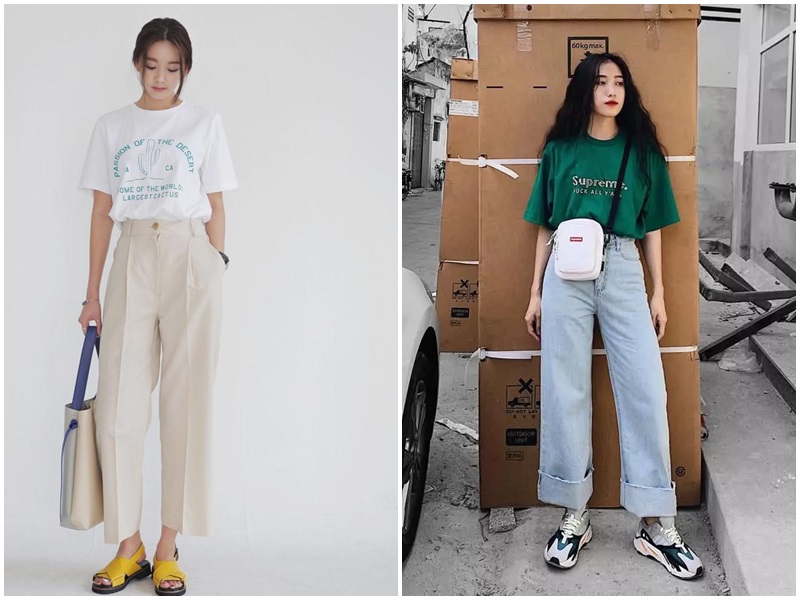 Thời trang mùa hè: Sự kết hợp hoàn hảo giữa áo croptop và quần ống rộng