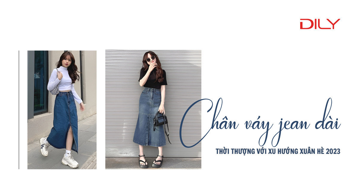 Tổng quan về chân váy jean dài và xu hướng 2023